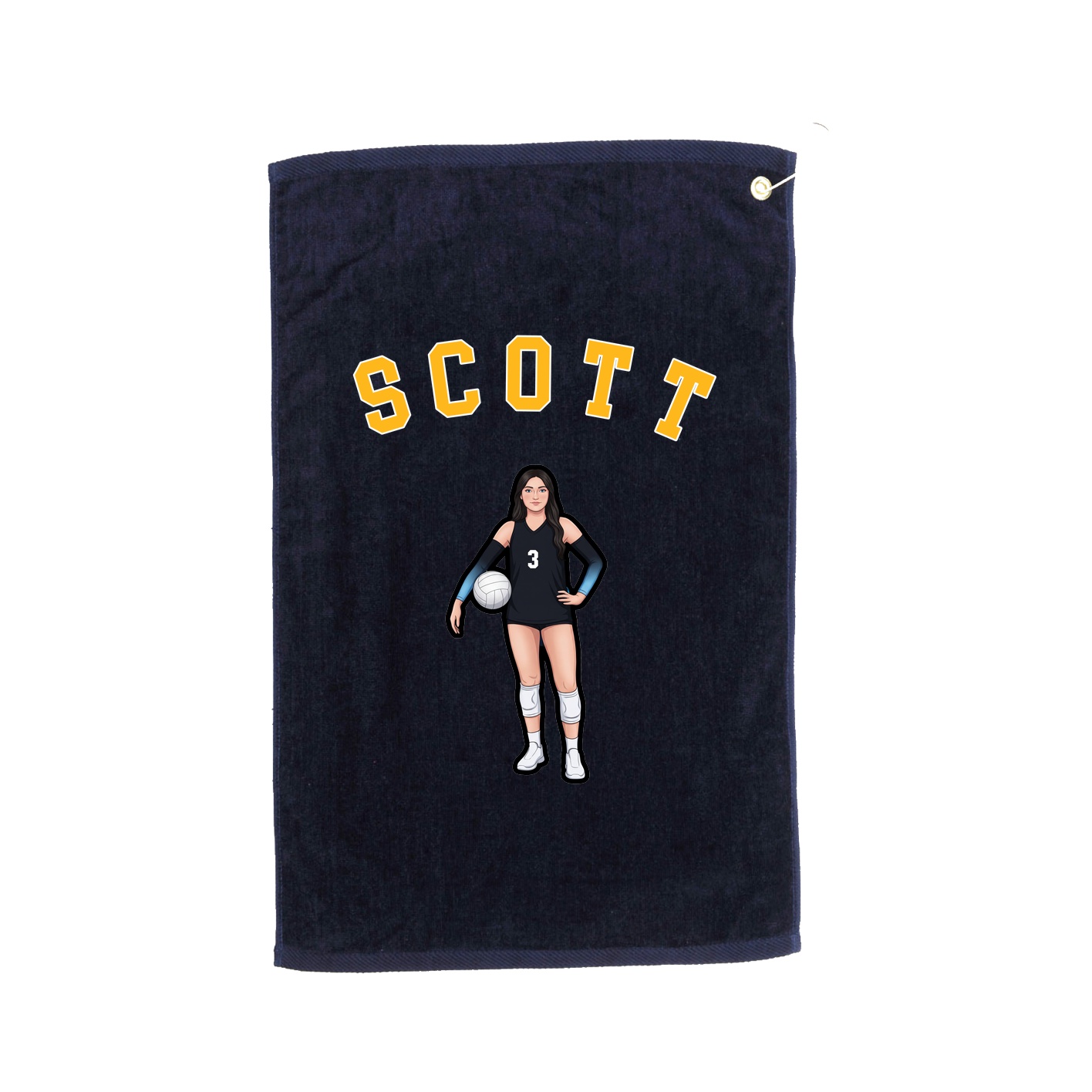 Golf Towel — Shirsey Arch in Navy