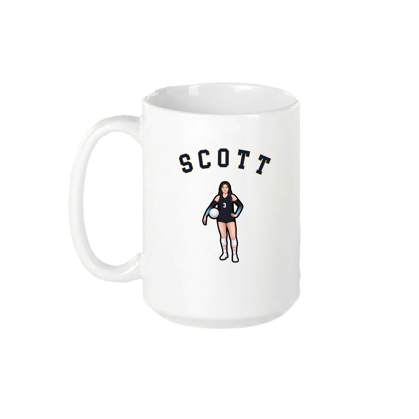 15oz Coffee Mug — Shirsey Arch in White