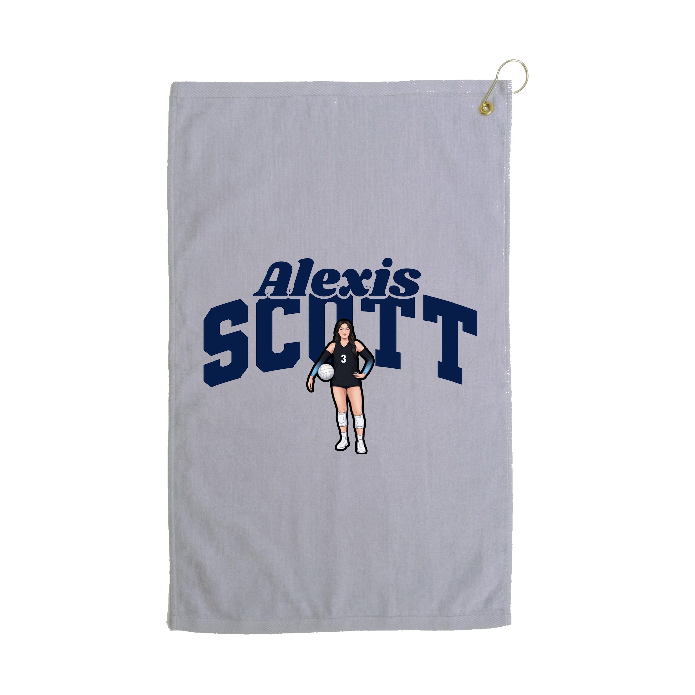 Golf Towel — Signature Arch in Grey