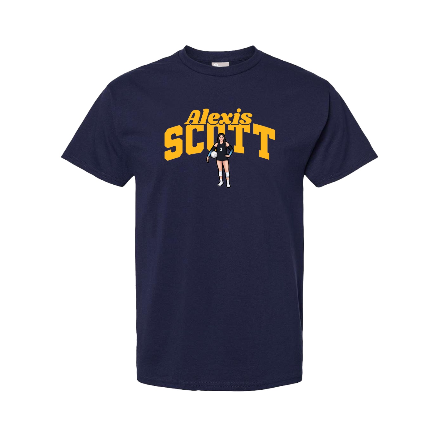 Youth Tee — Signature Arch in Navy