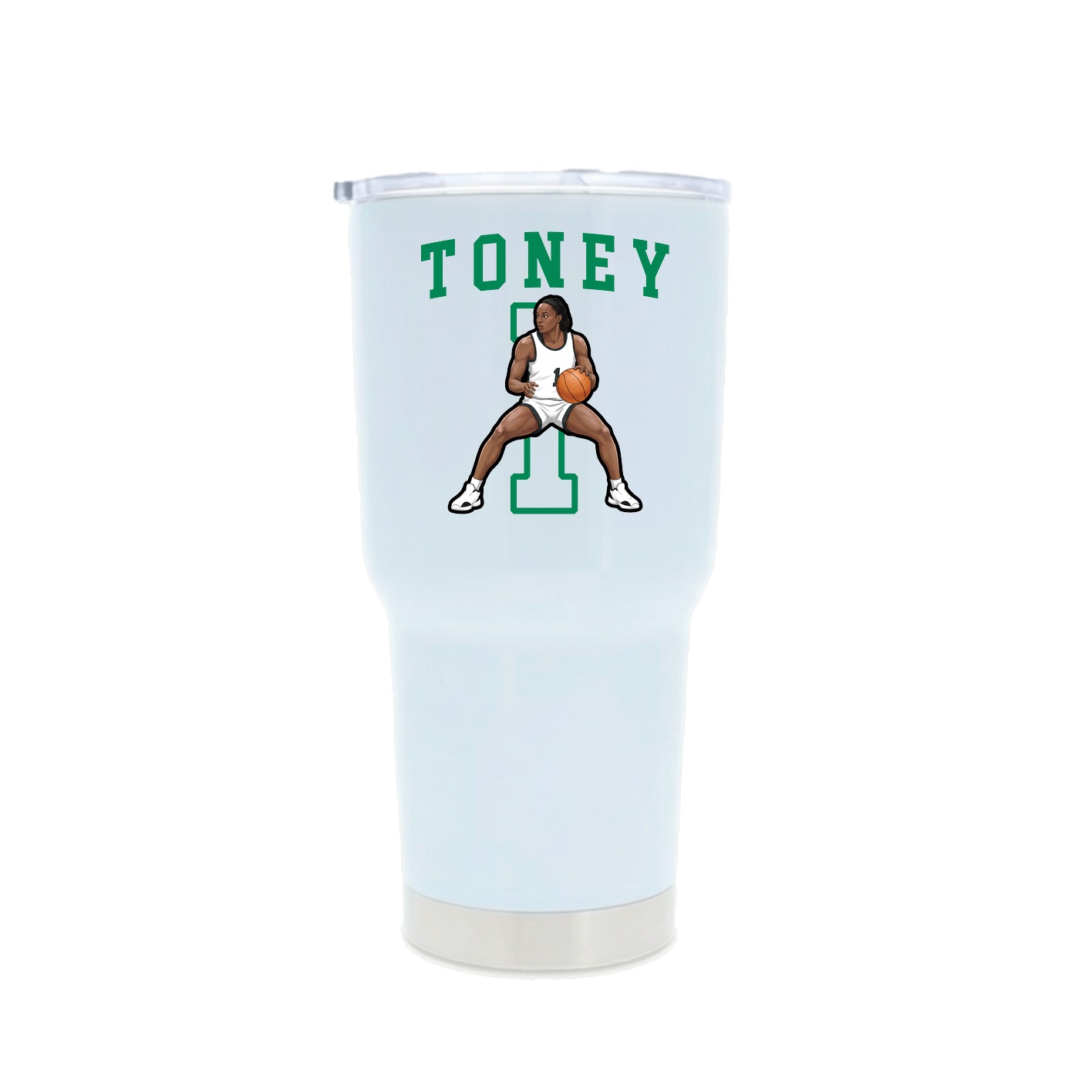 30oz Stainless Steel Tumbler — Shirsey in White