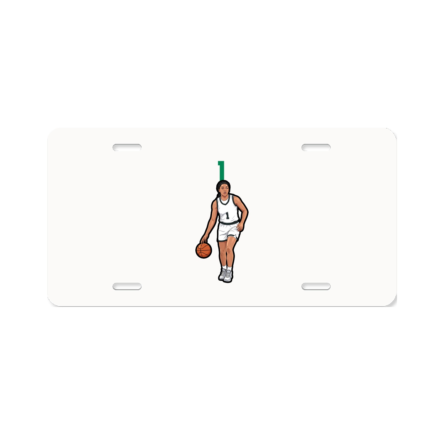 License Plate — Number Top in Classic