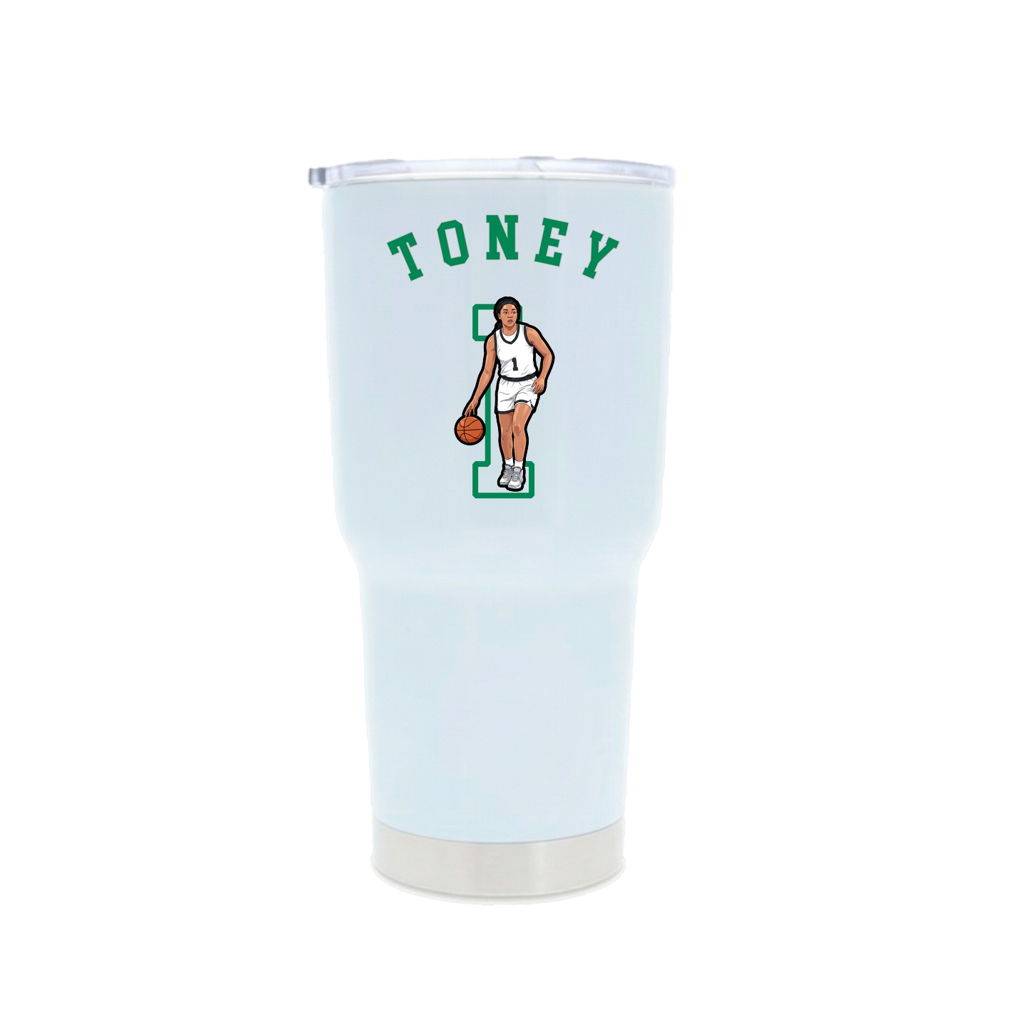 30oz Stainless Steel Tumbler — Shirsey Arch in White