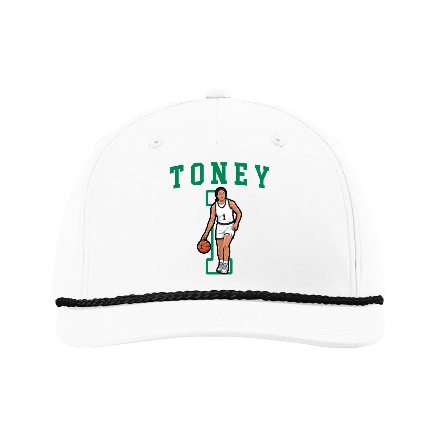 Five-Panel Classic Rope Cap — Shirsey in White