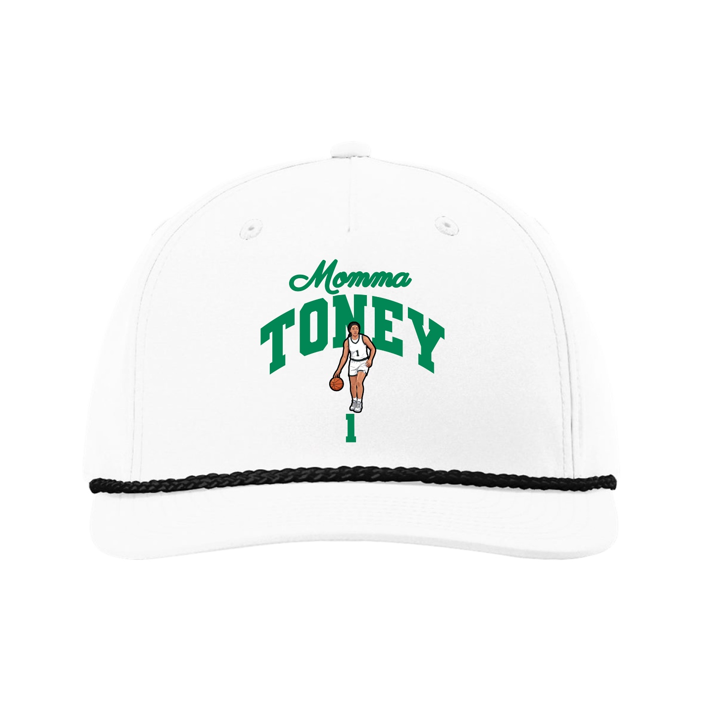 Five-Panel Classic Rope Cap — Mothers Day Arch in White