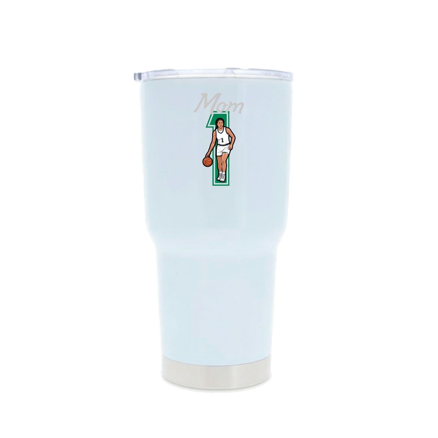 30oz Stainless Steel Tumbler — Mothers Day Shirsey in White