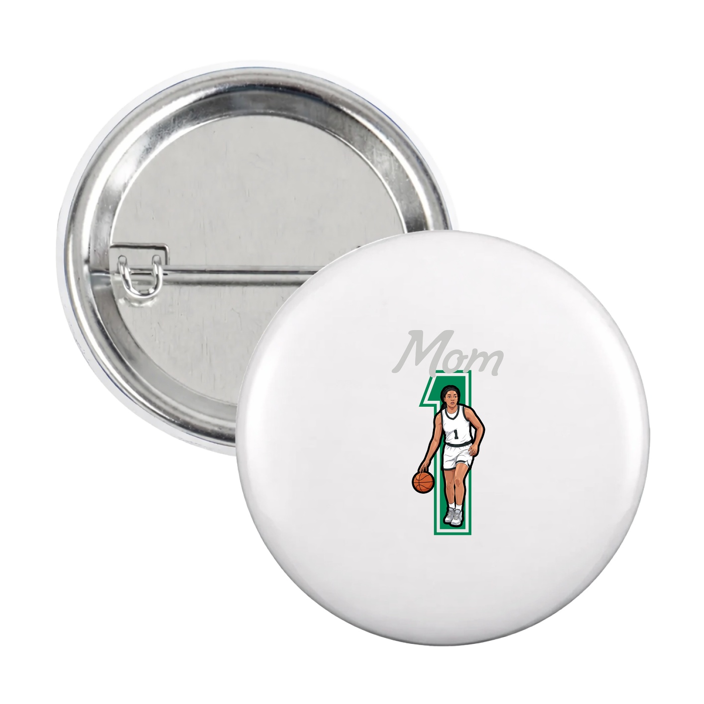 Game Day Button — Mothers Day Shirsey in White