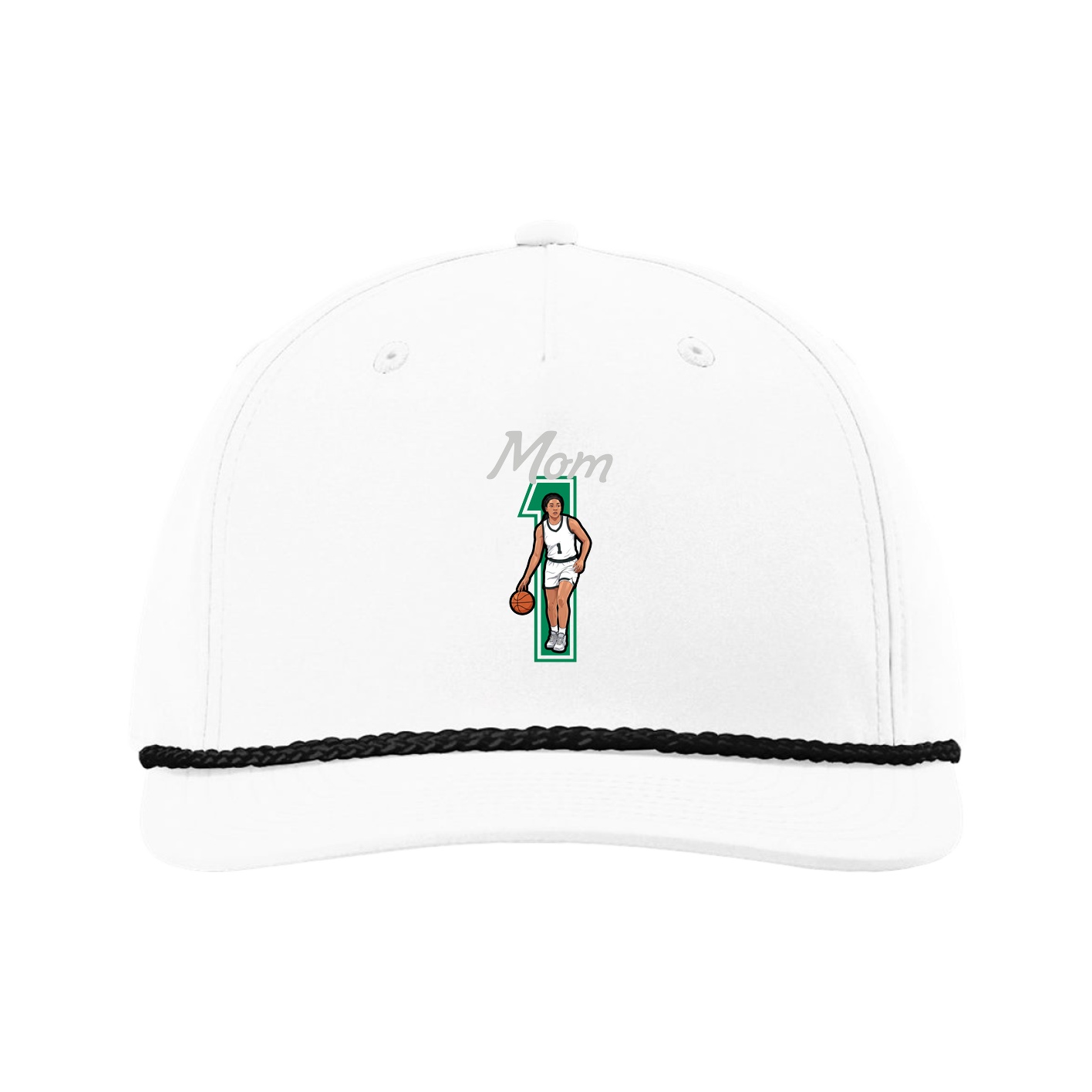 Five-Panel Classic Rope Cap — Mothers Day Shirsey in White