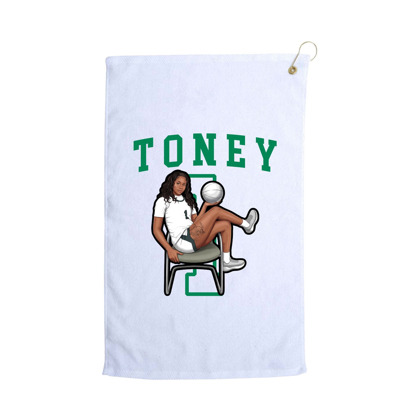 Golf Towel — Shirsey in White