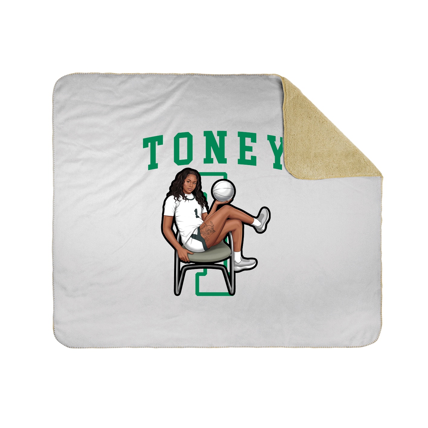 Throw Blanket — Shirsey in White