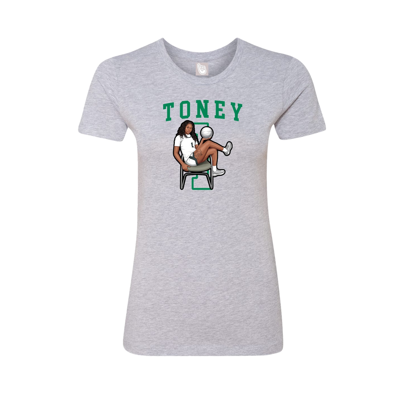 Fitted Women's Tee — Shirsey in Grey