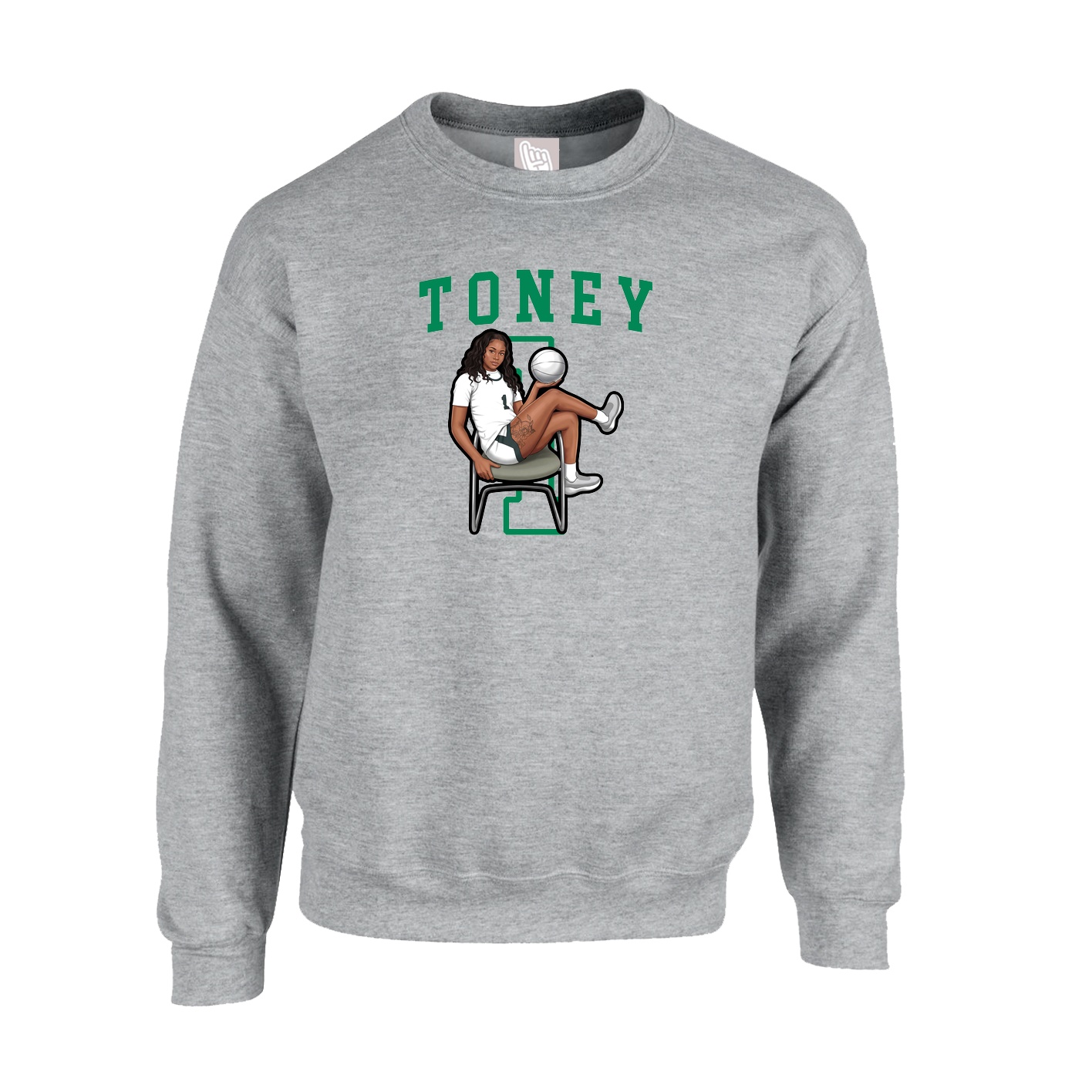 Fleece Crew — Shirsey in Grey