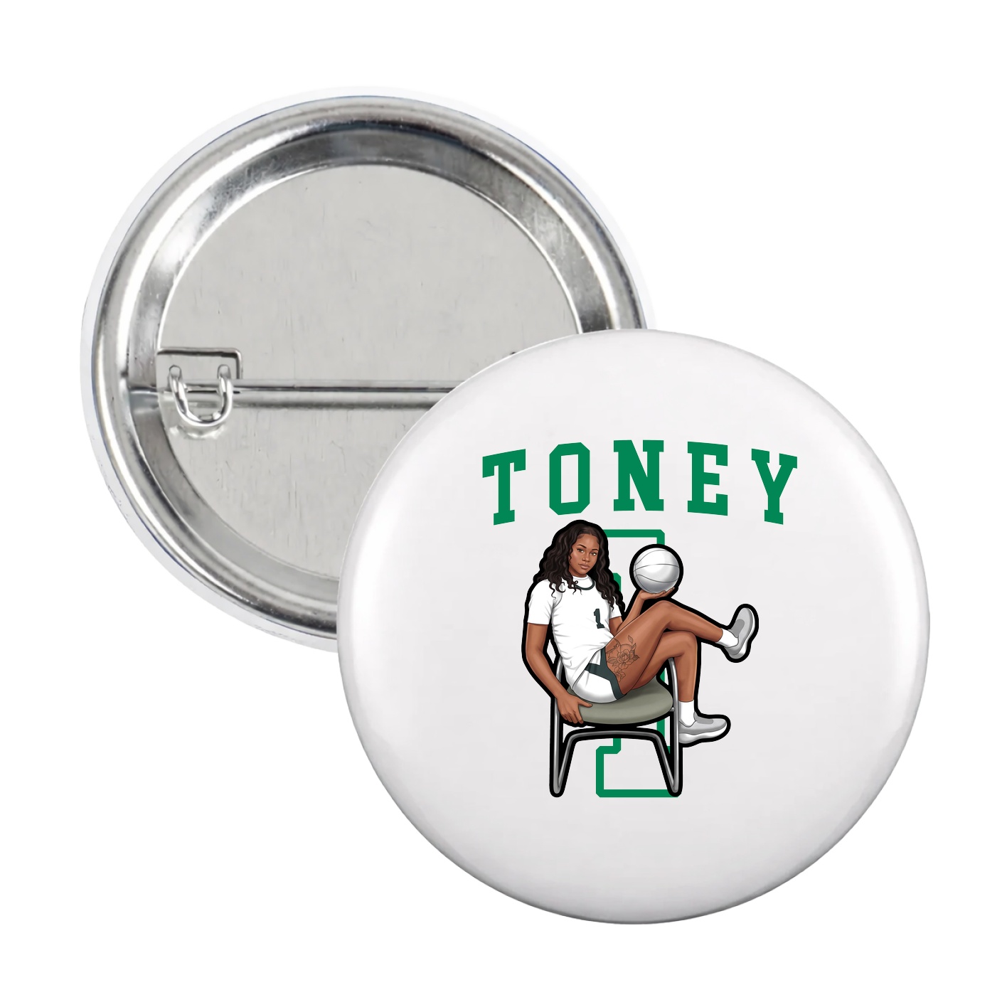 Game Day Button — Shirsey in White