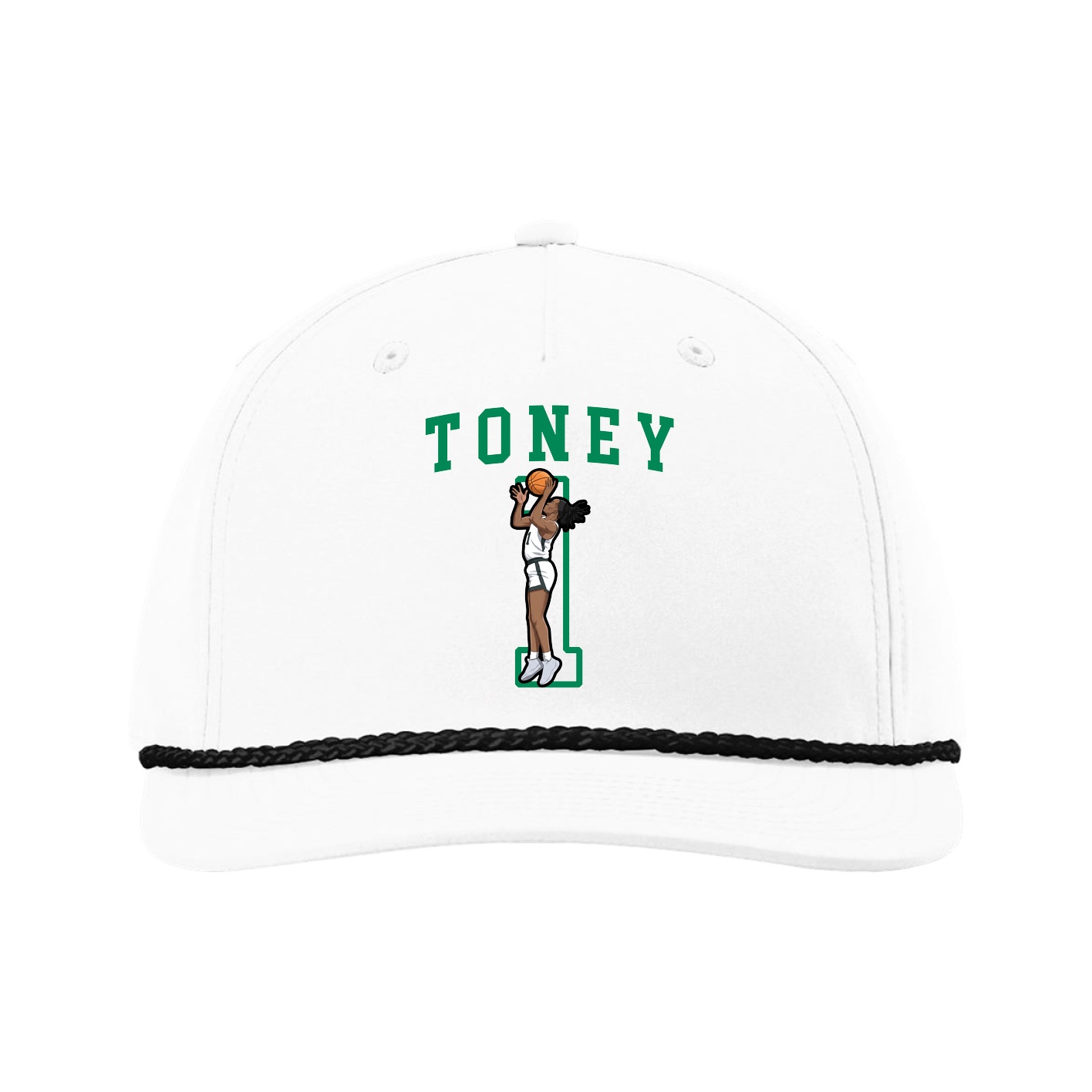 Five-Panel Classic Rope Cap — Shirsey in White
