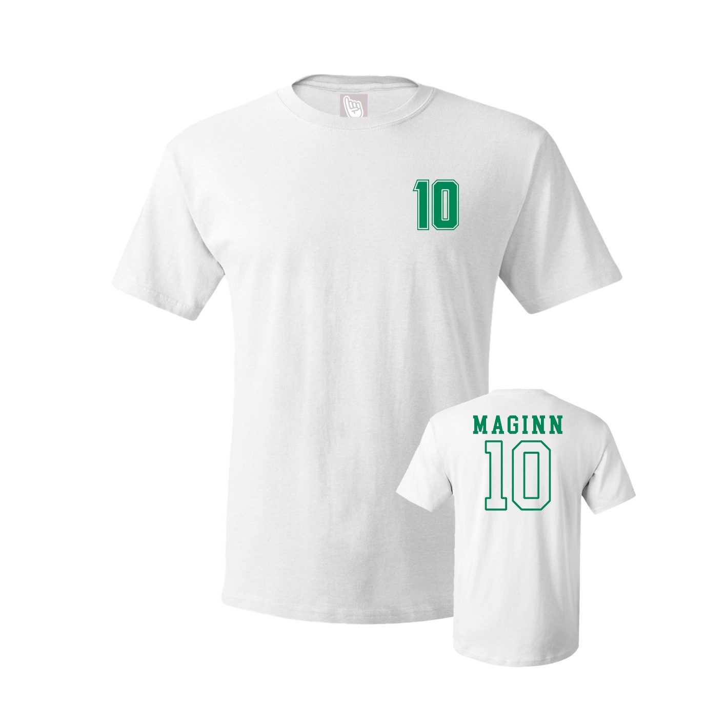 Youth Tee — Chest Back in White