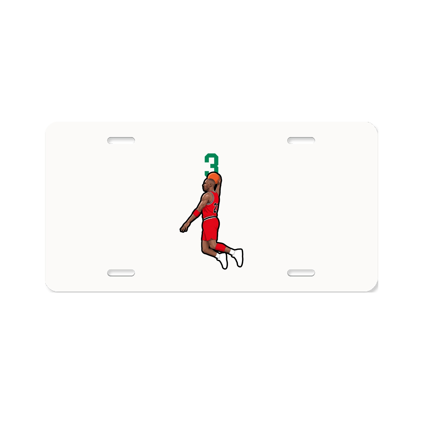 License Plate — Number Top in Classic