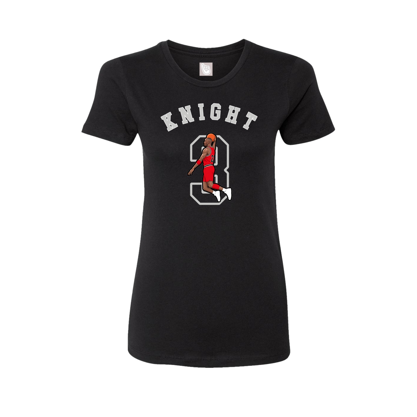 Fitted Women's Tee — Shirsey Arch in Black