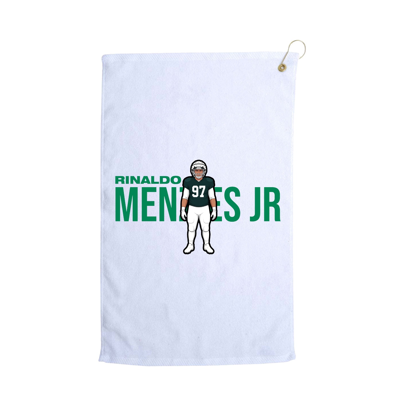 Golf Towel — Player Name in White