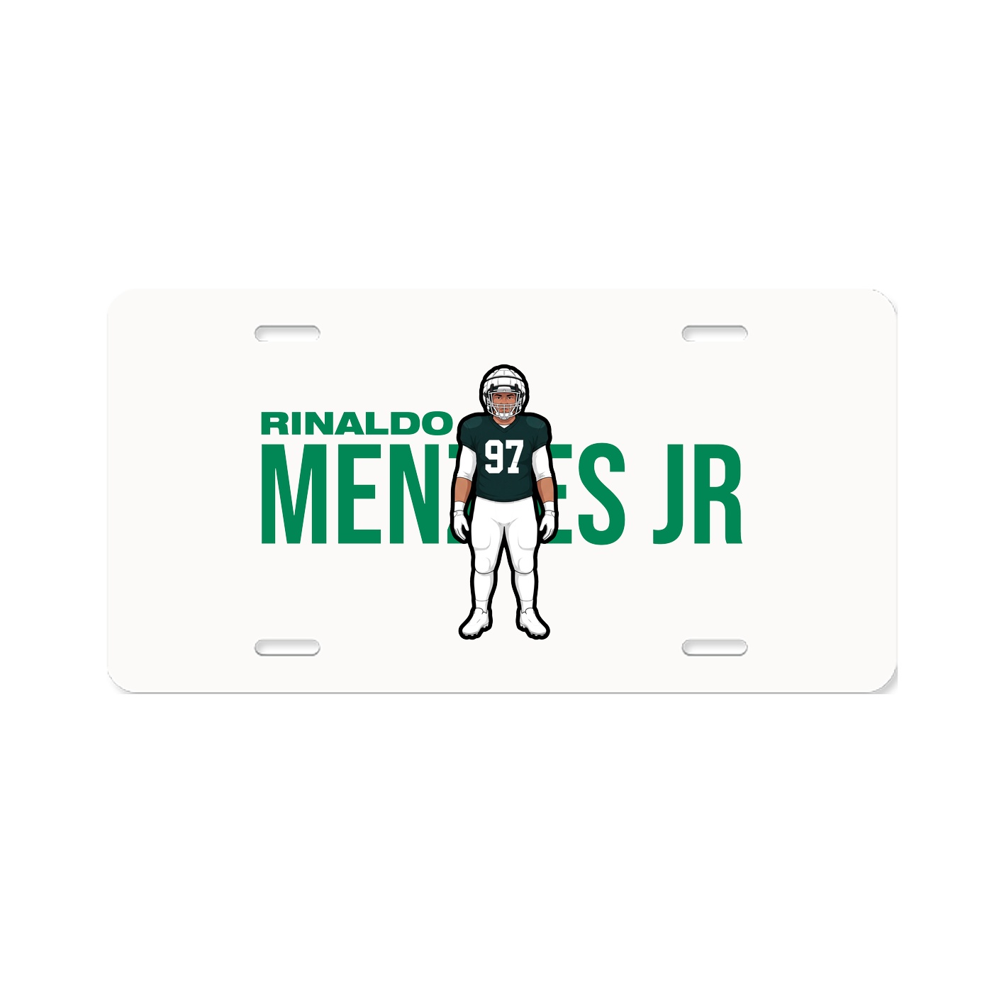 License Plate — Player Name in Classic