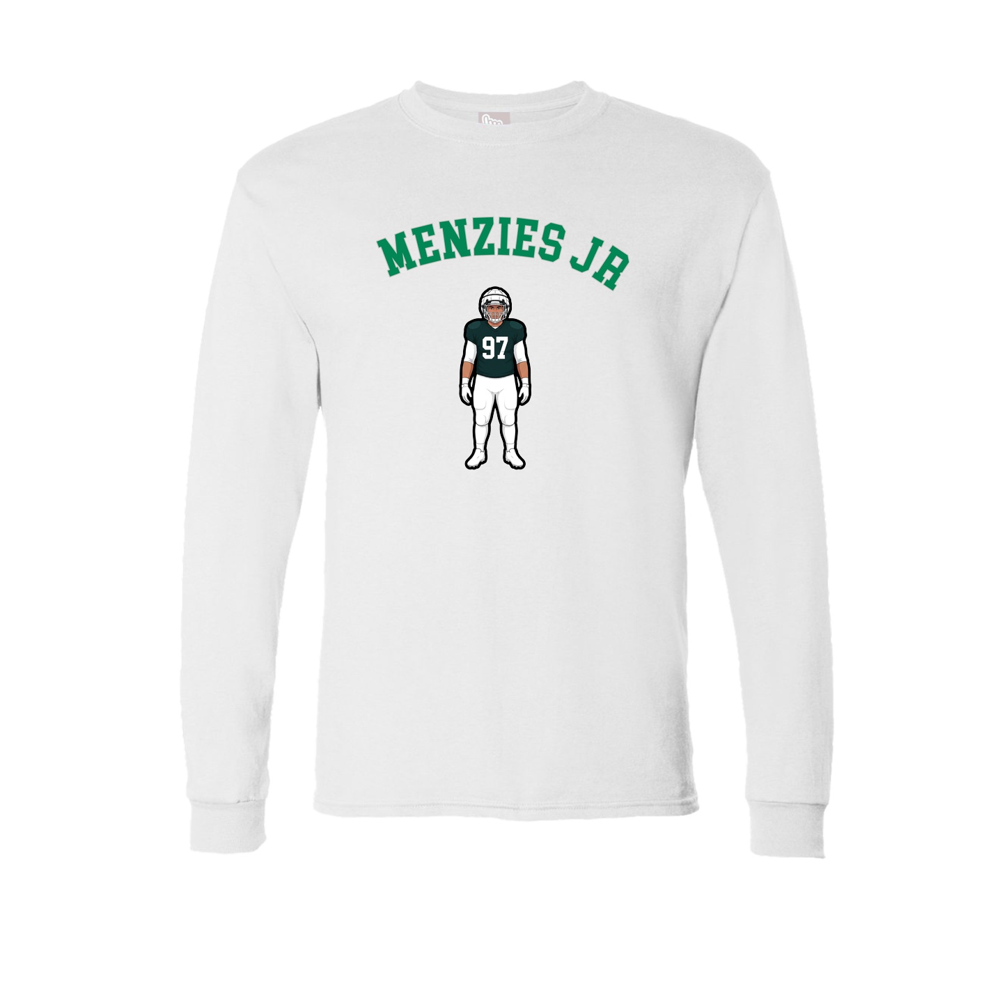 Long Sleeve Tee — Shirsey Arch in White