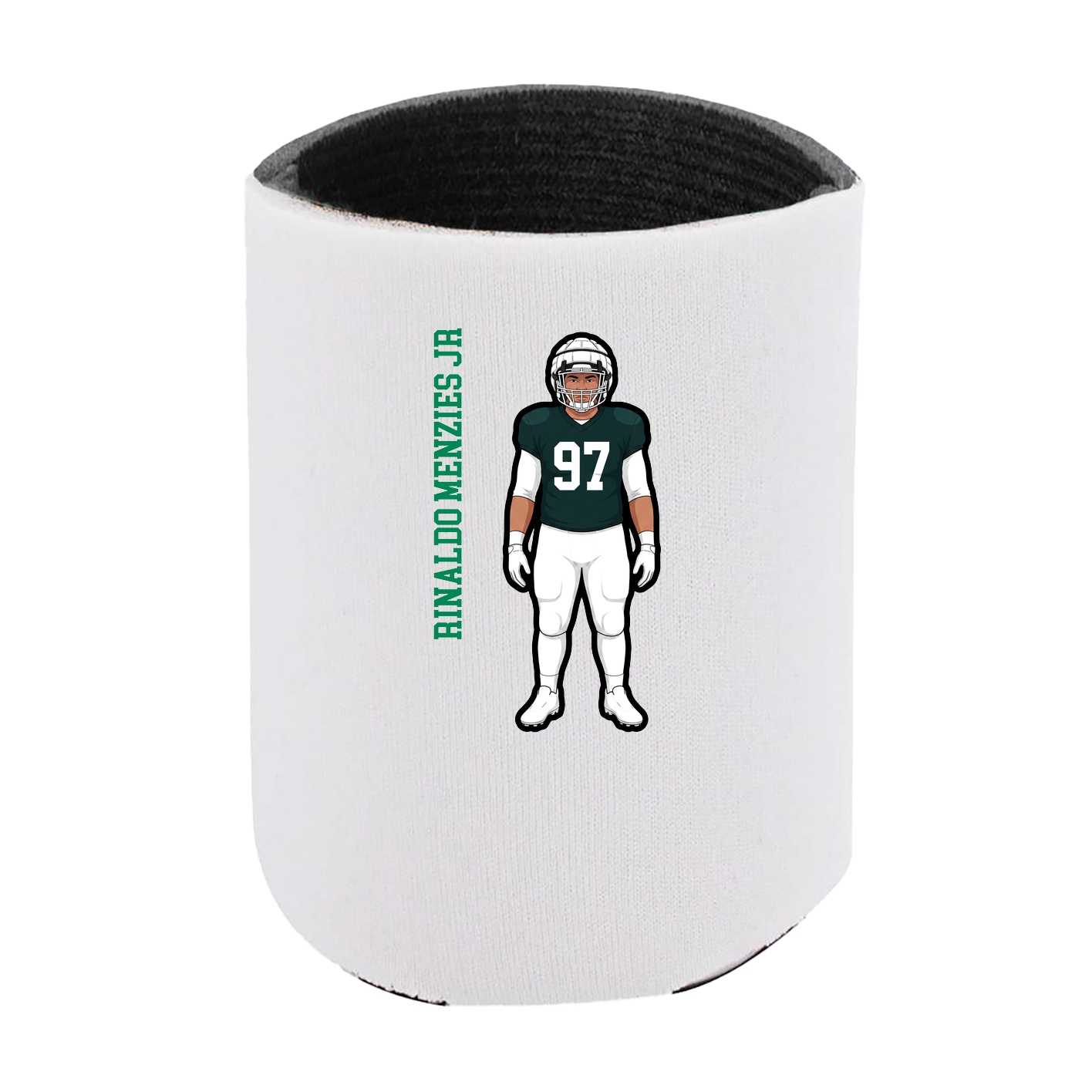 Can Holder — Name Vertical in White
