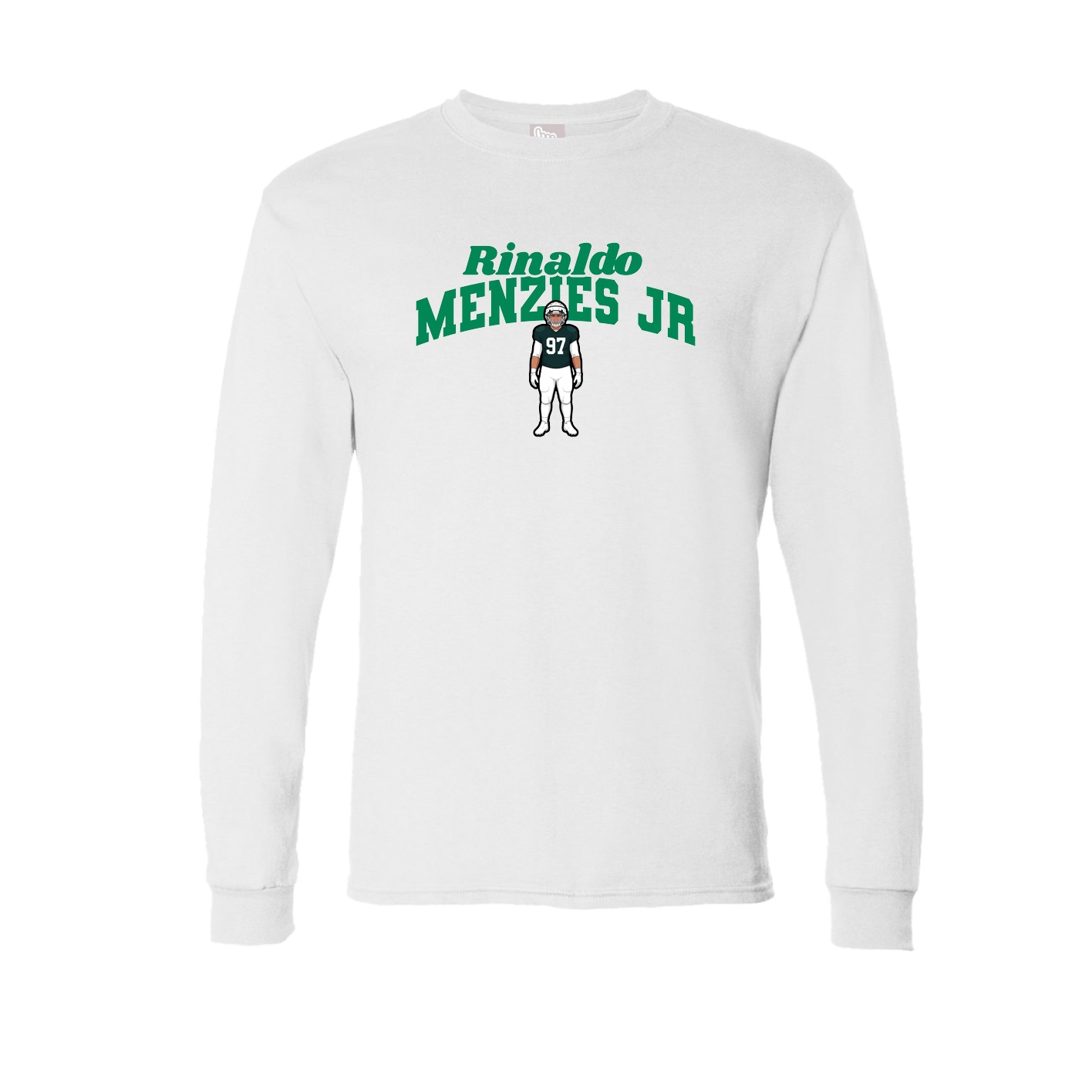 Long Sleeve Tee — Signature Arch in White