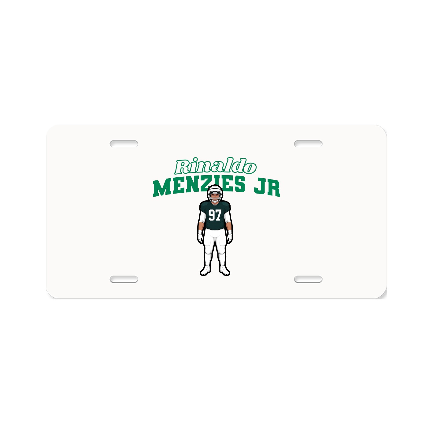 License Plate — Name Arch in Classic