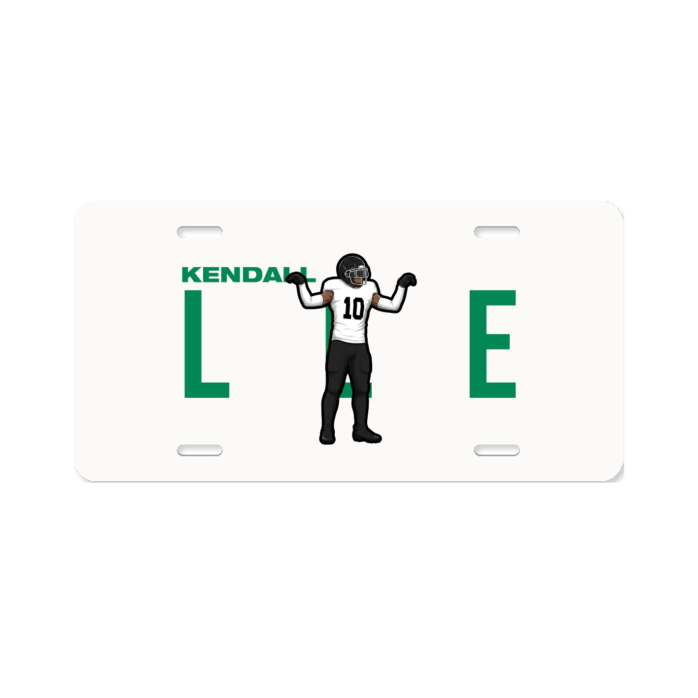 License Plate — Player Name in Classic