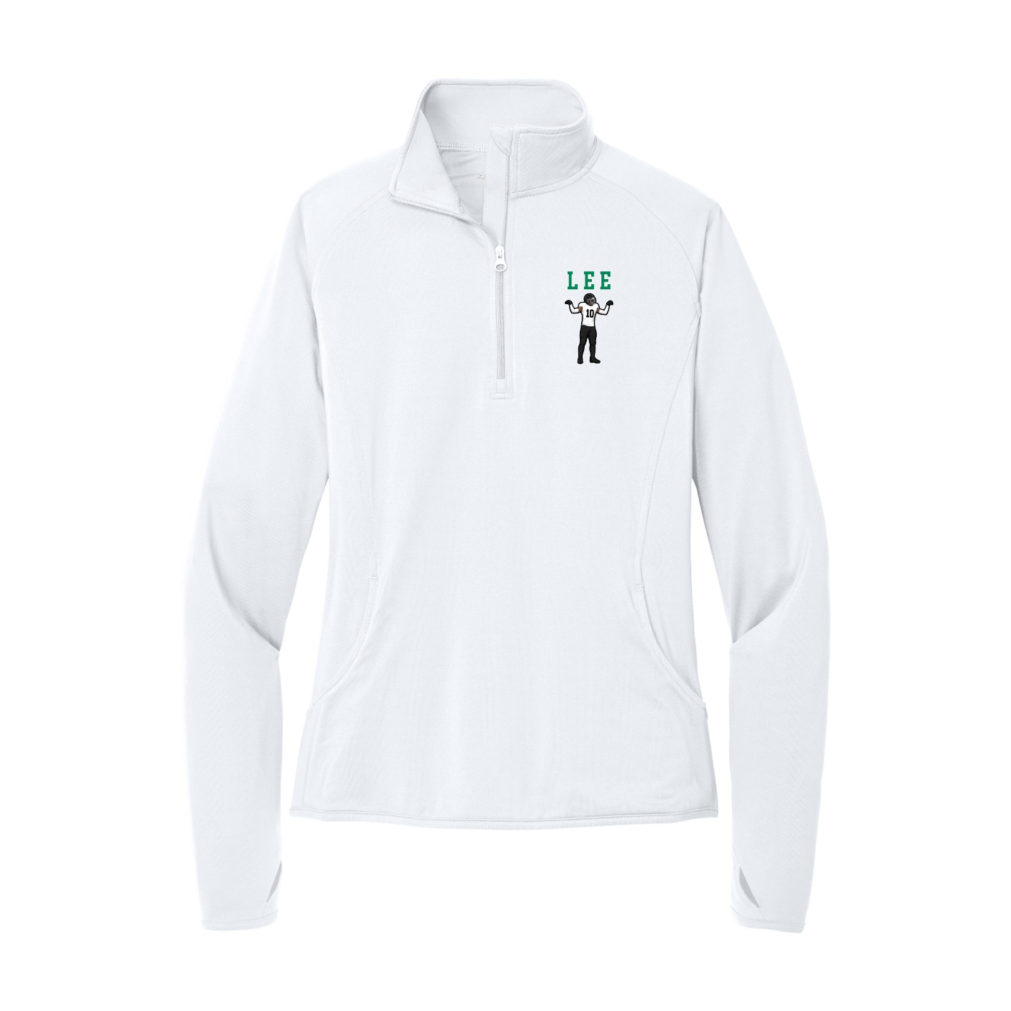 Women's Q-Zip Pullover — Shirsey in White