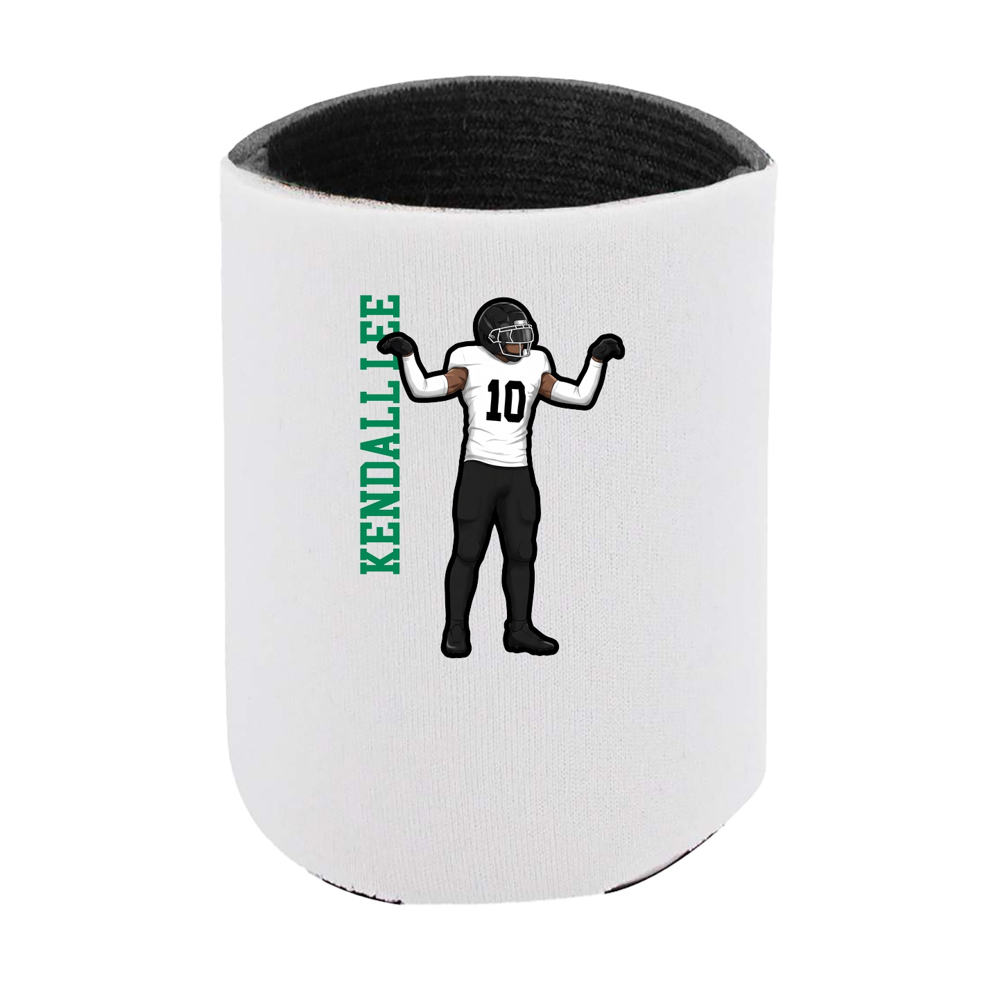 Can Holder — Name Vertical in White