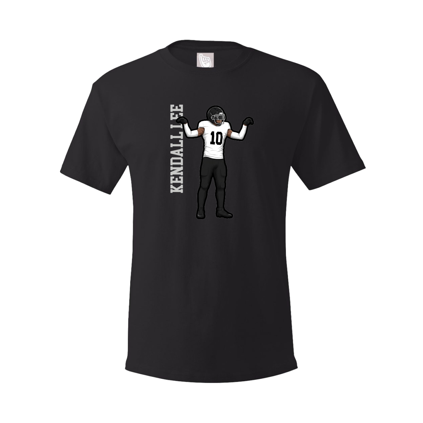 Tee — Name Vertical in Black
