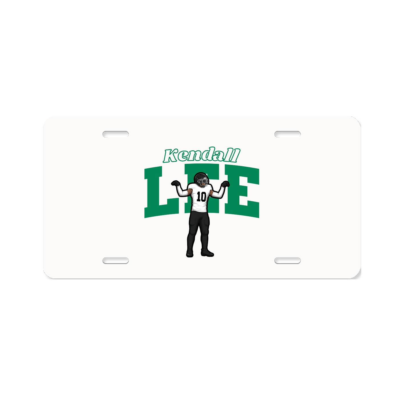 License Plate — Name Arch in Classic