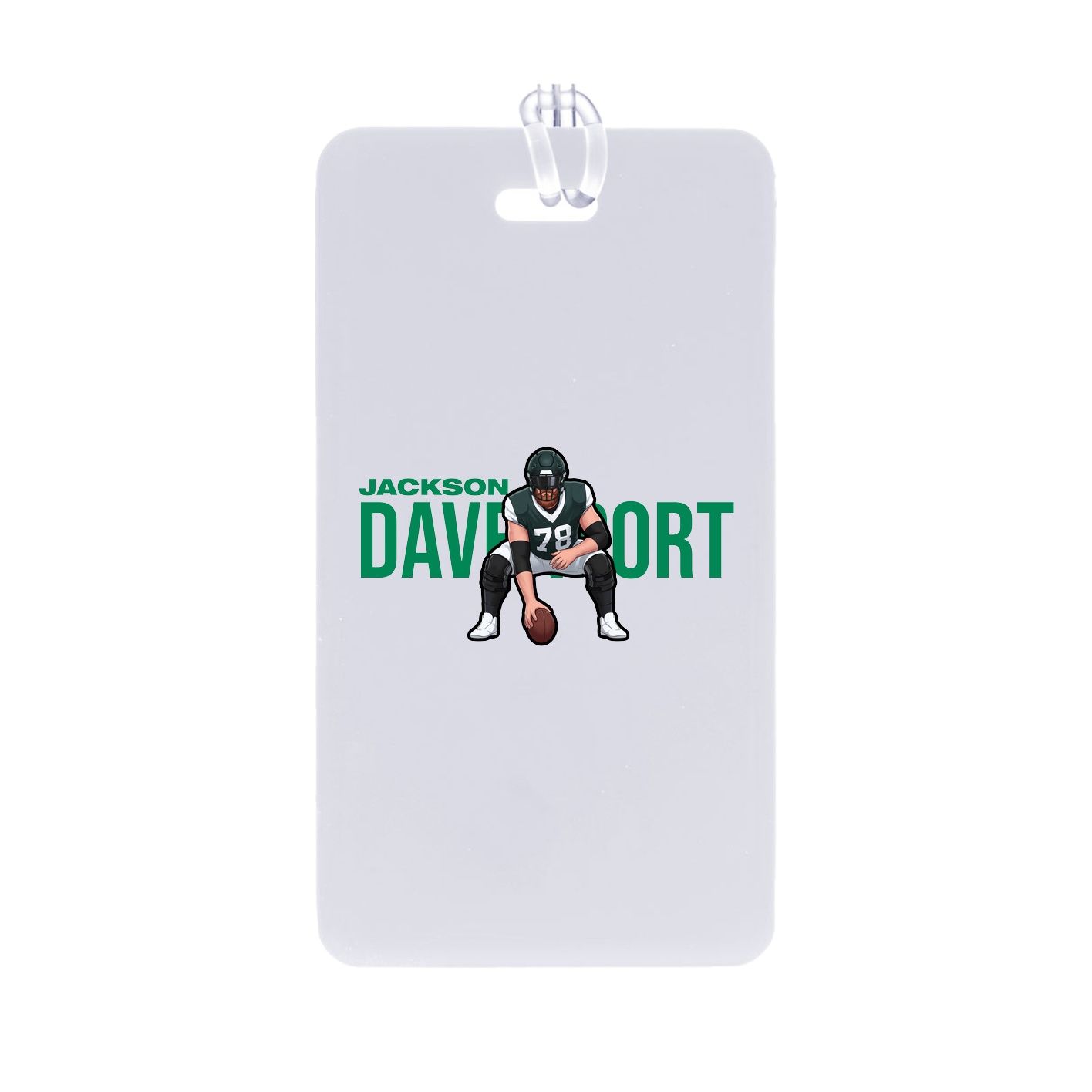 Bag Tag — Player Name in Classic