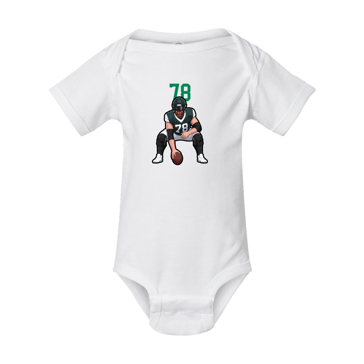 Baby Onesie — Number Top in White