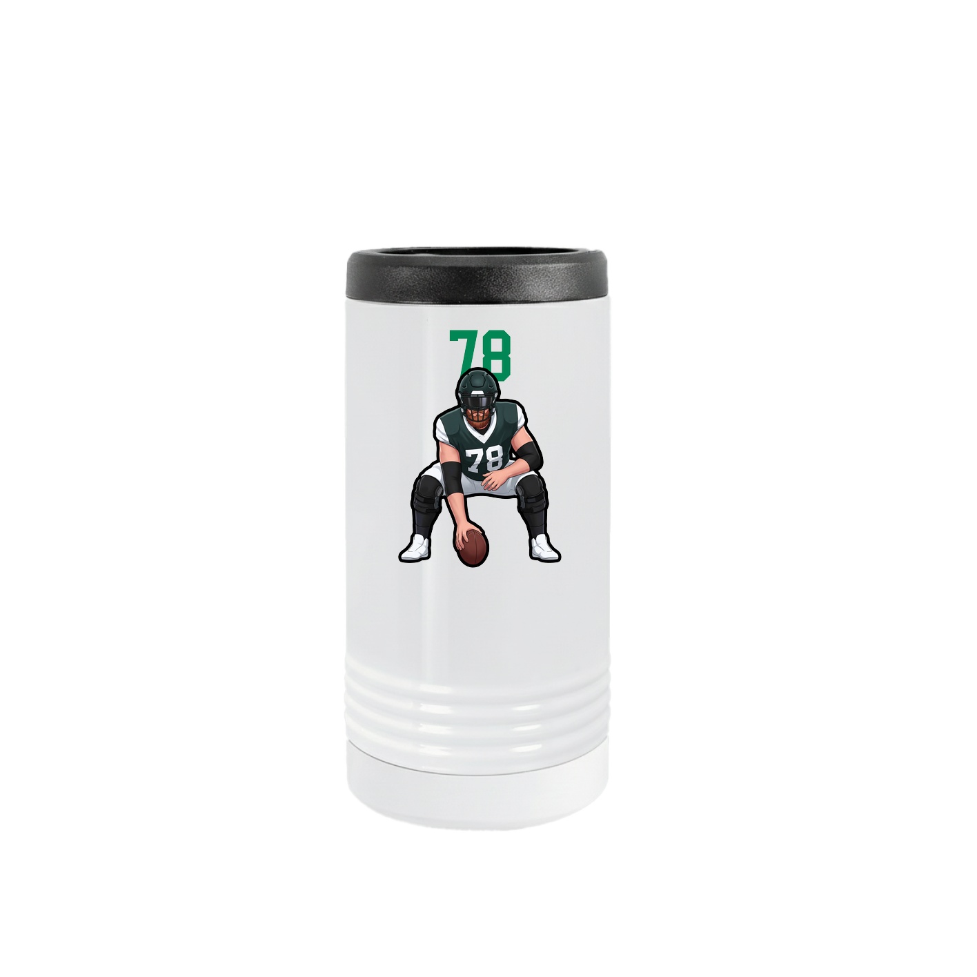 Slim Beverage Holder — Number Top in White