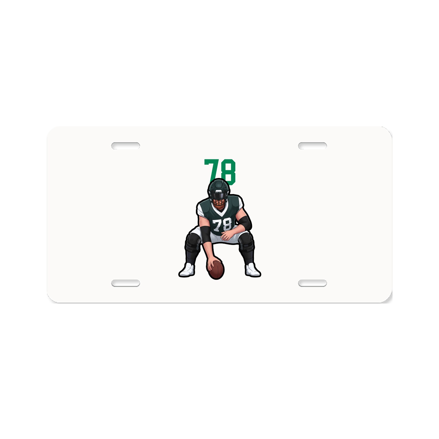 License Plate — Number Top in Classic