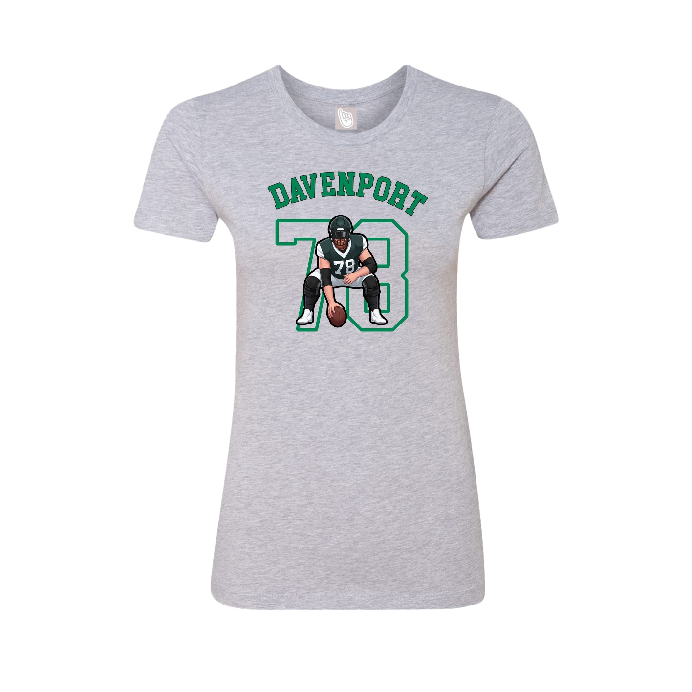 Fitted Women's Tee — Shirsey Arch in Grey