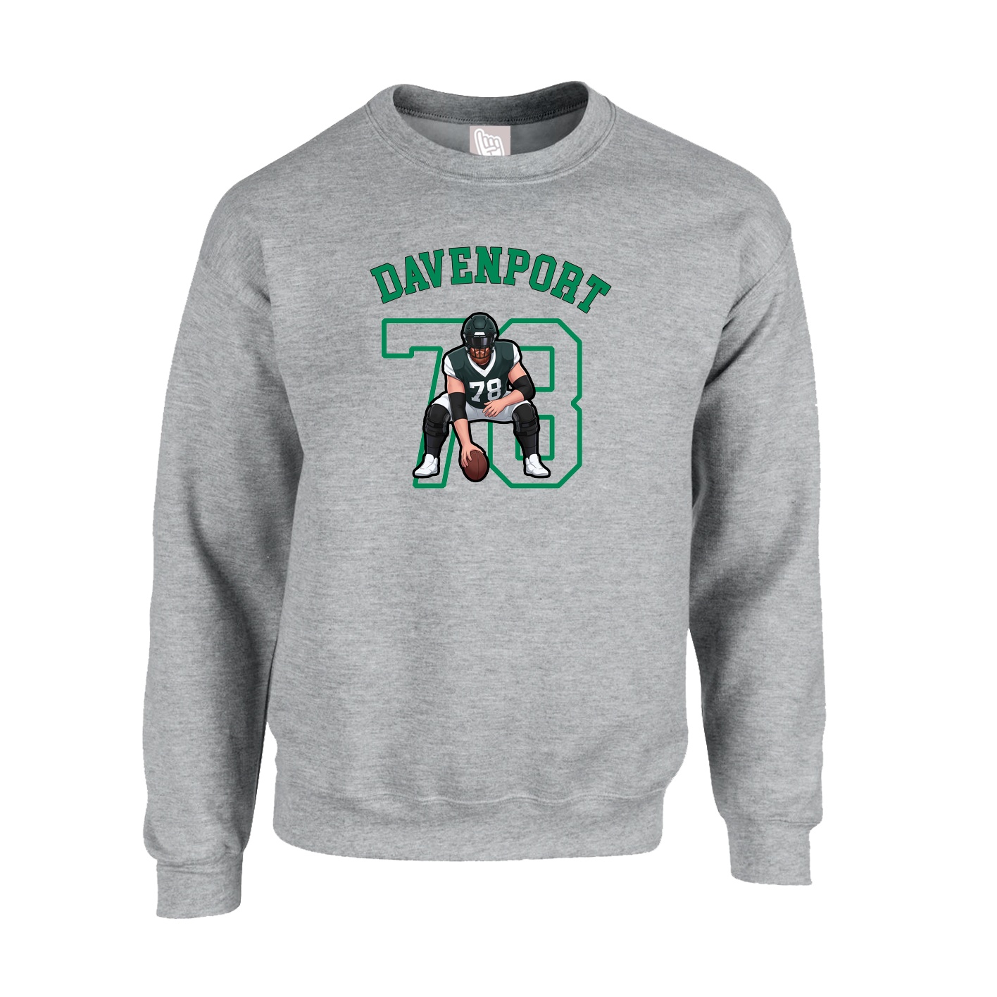 Fleece Crew — Shirsey Arch in Grey