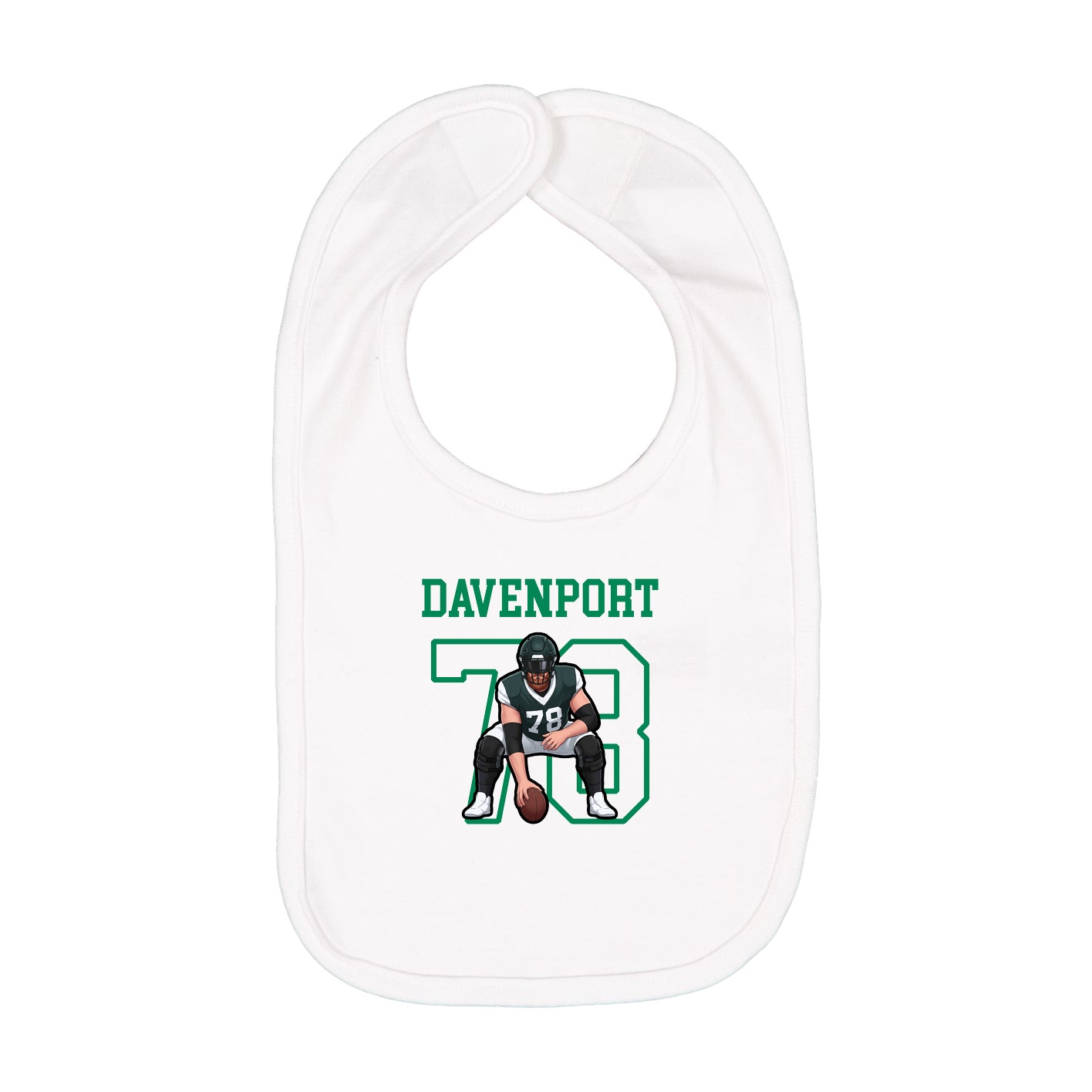 Infant Bib — Shirsey in White