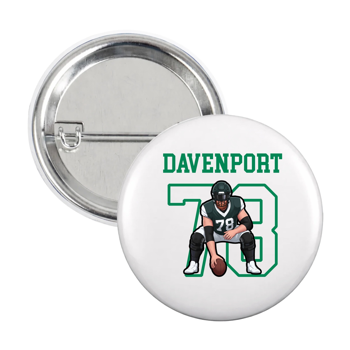 Game Day Button — Shirsey in White
