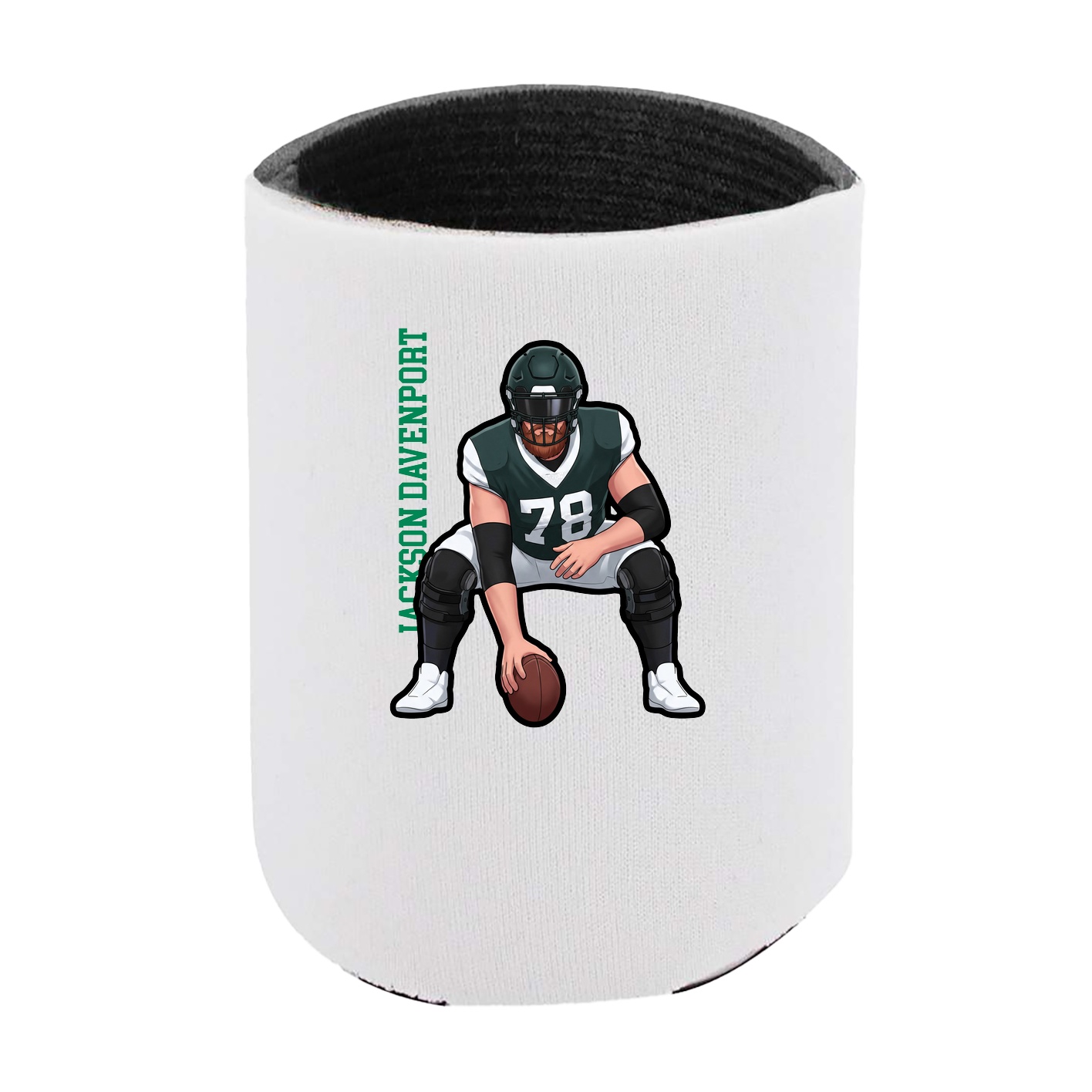 Can Holder — Name Vertical in White