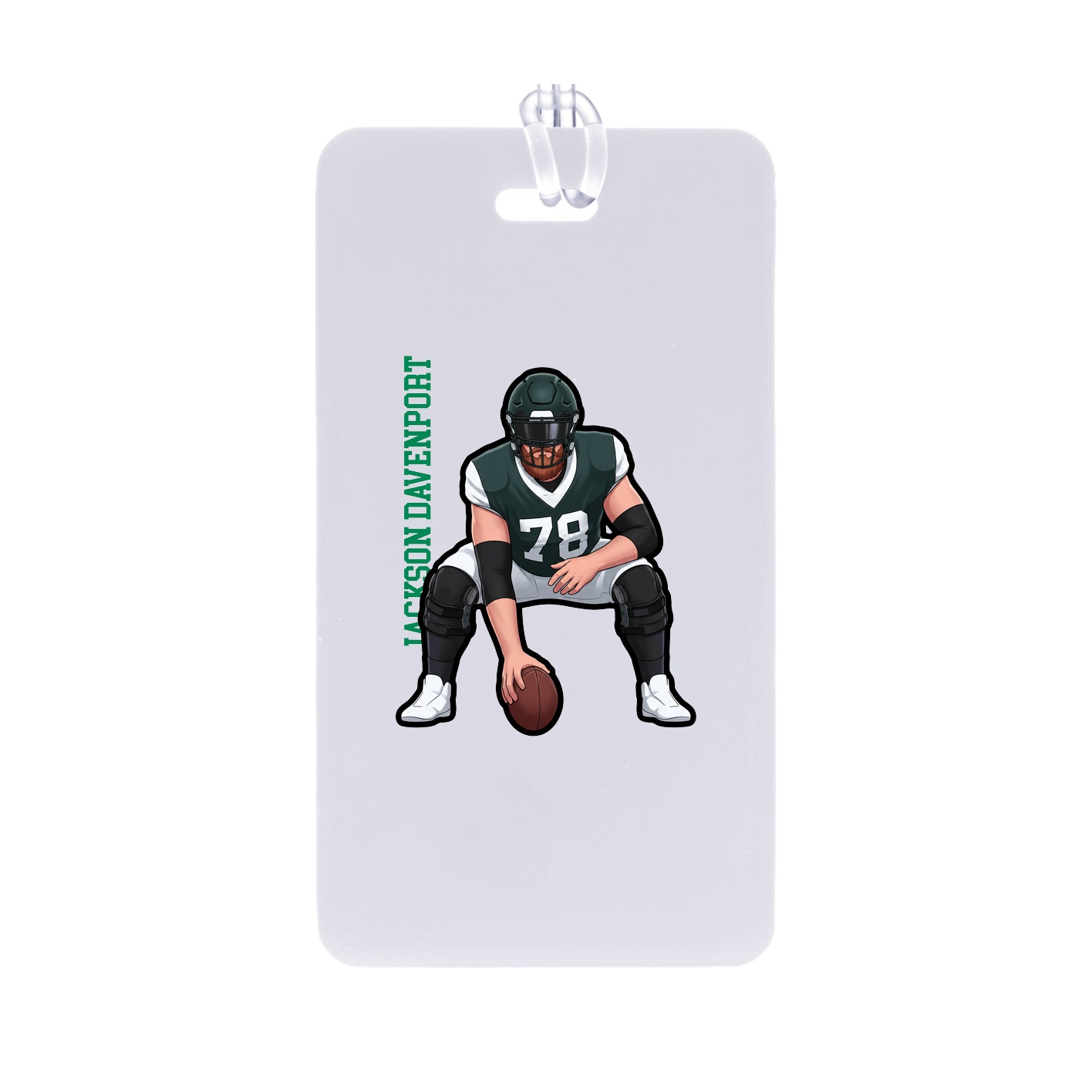 Bag Tag — Name Vertical in Classic