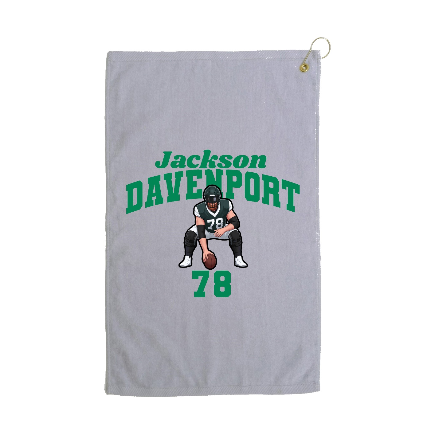Golf Towel — Signature Arch in Grey