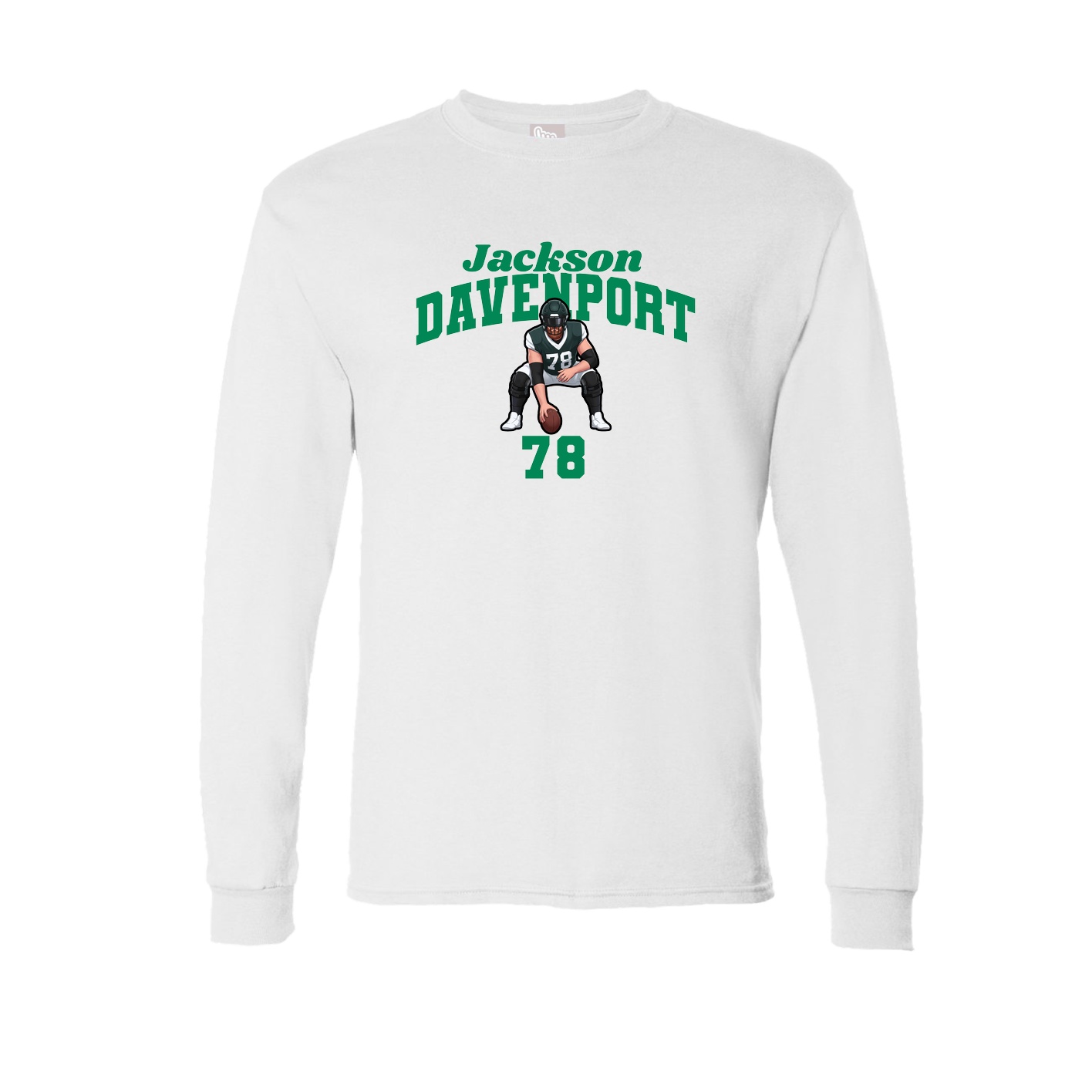 Long Sleeve Tee — Signature Arch in White