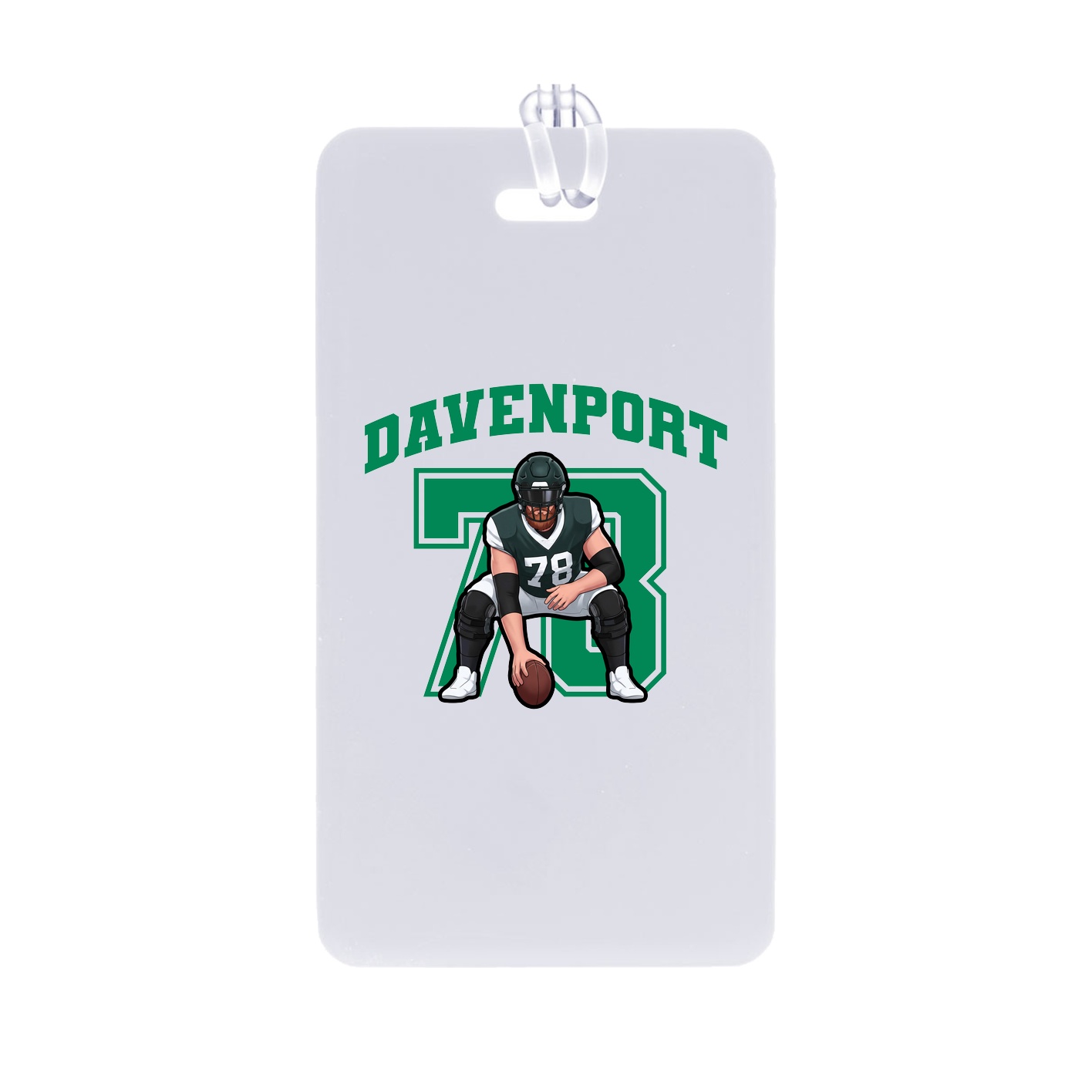Bag Tag — Number in Classic