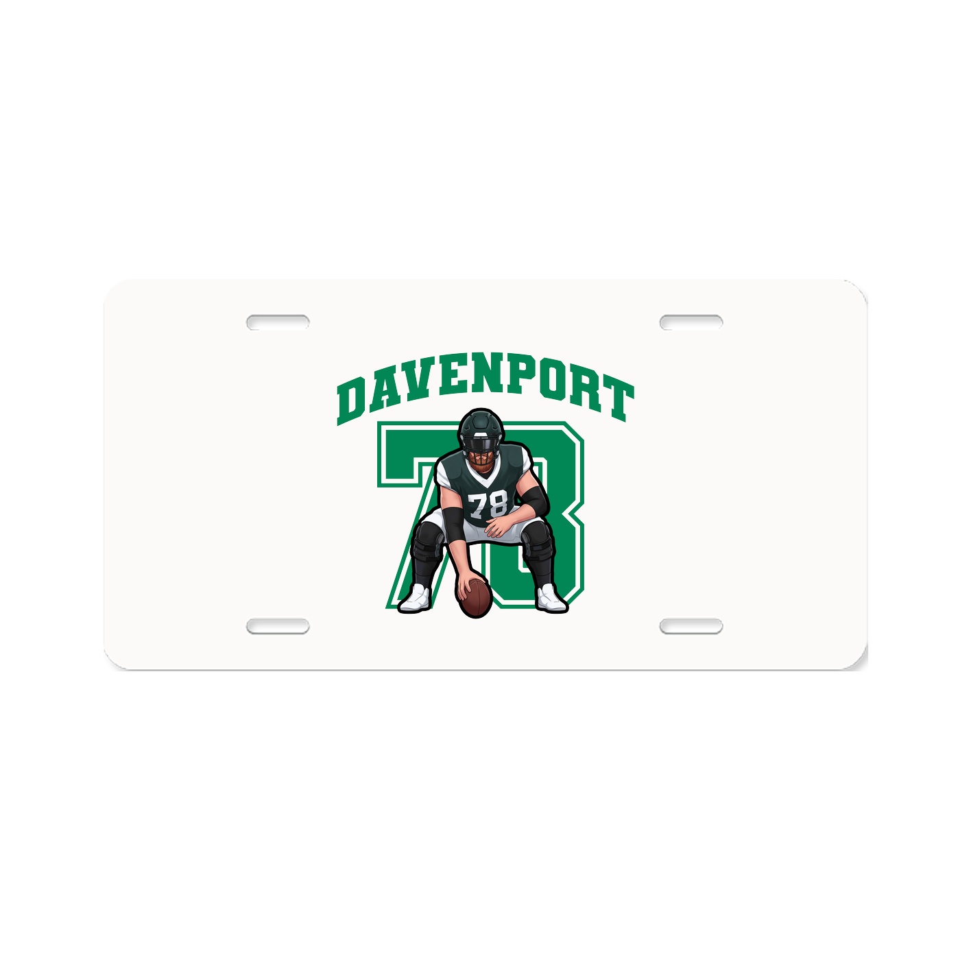 License Plate — Number in Classic