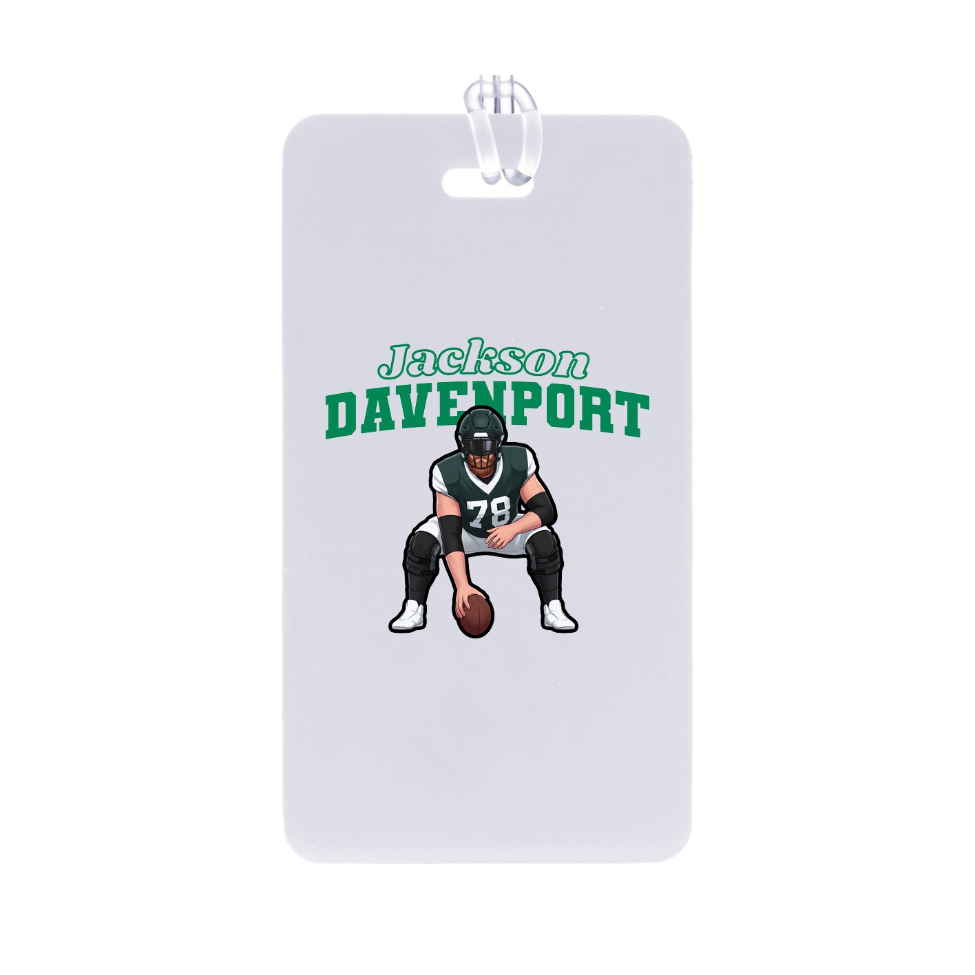 Bag Tag — Name Arch in Classic