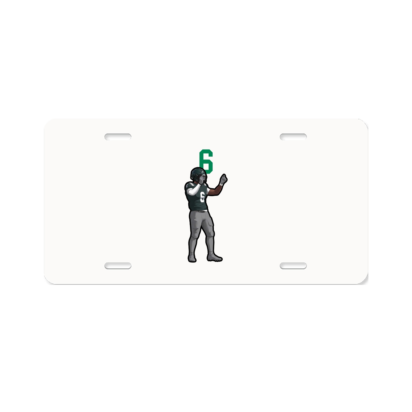 License Plate — Number Top in Classic