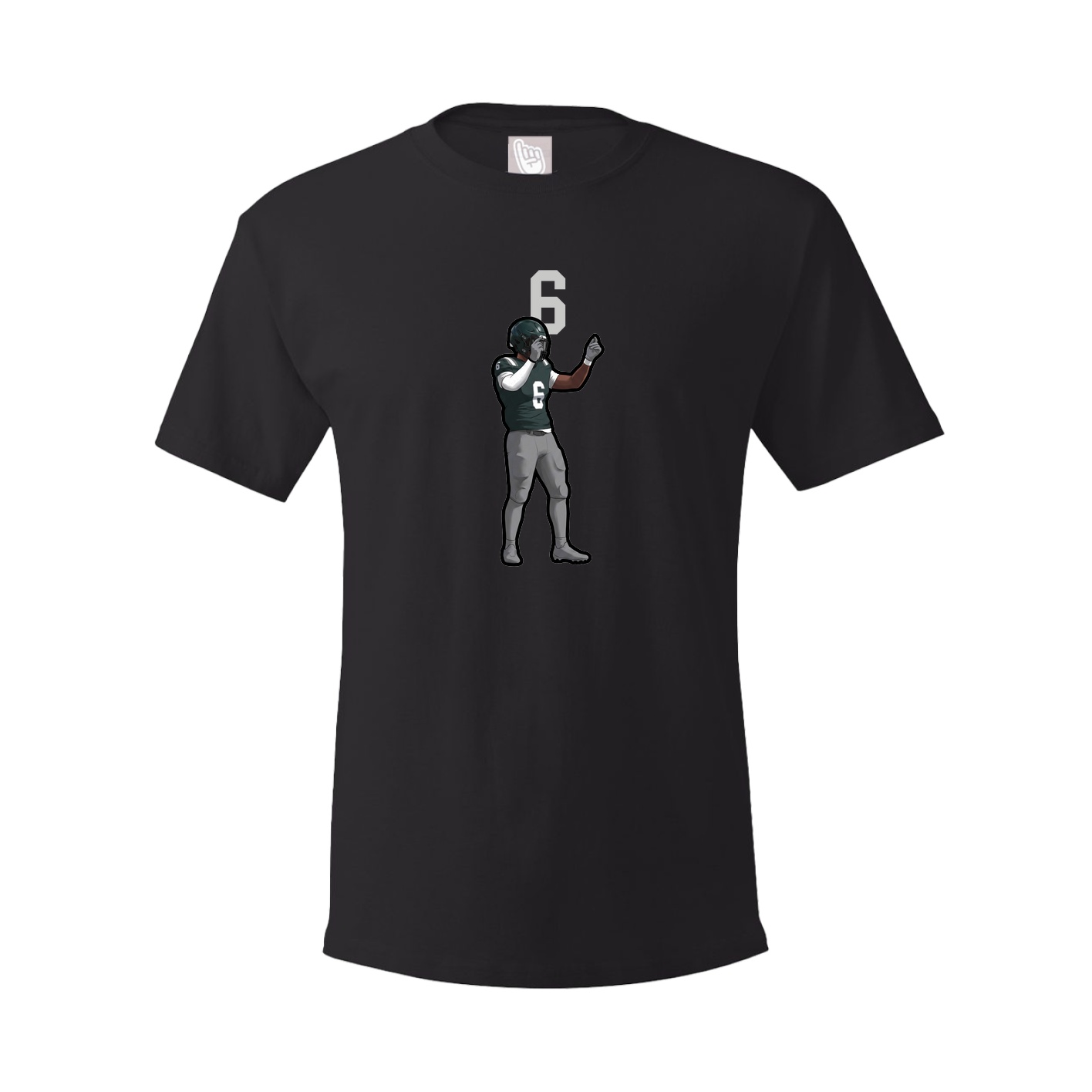 Youth Tee — Number Top in Black