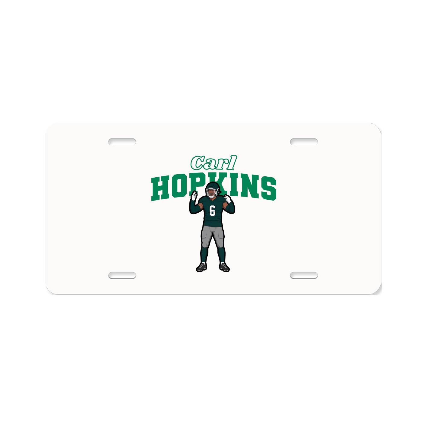 License Plate — Name Arch in Classic